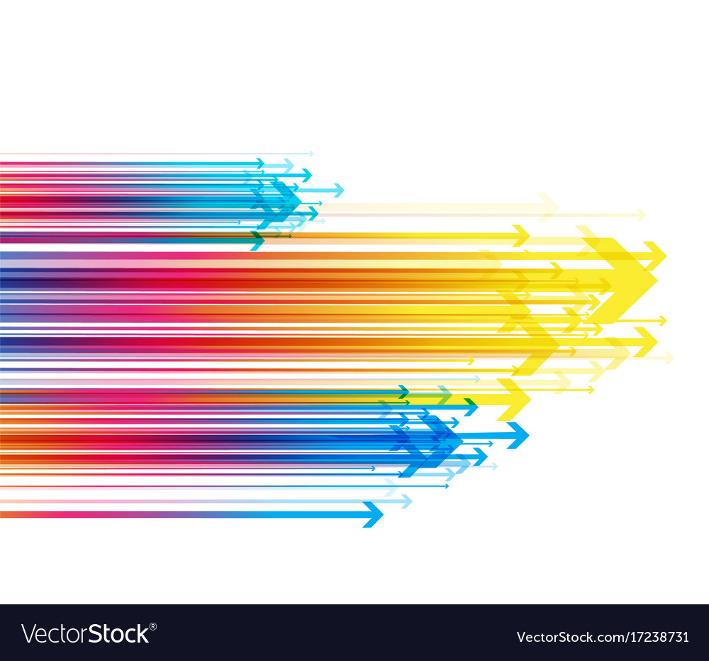 Dynamic Colored Arrow Background