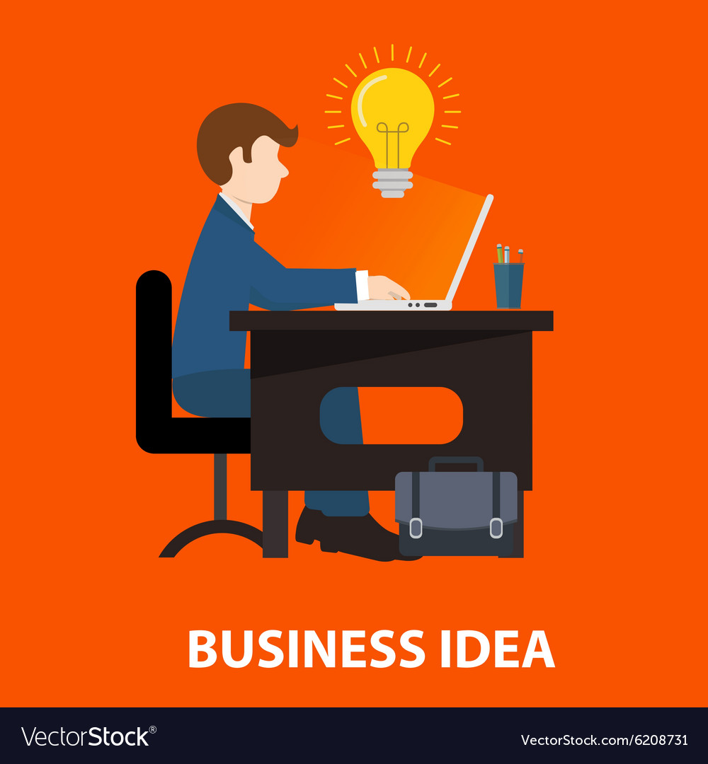 Flat design concepts for big idea marketing Vector Image