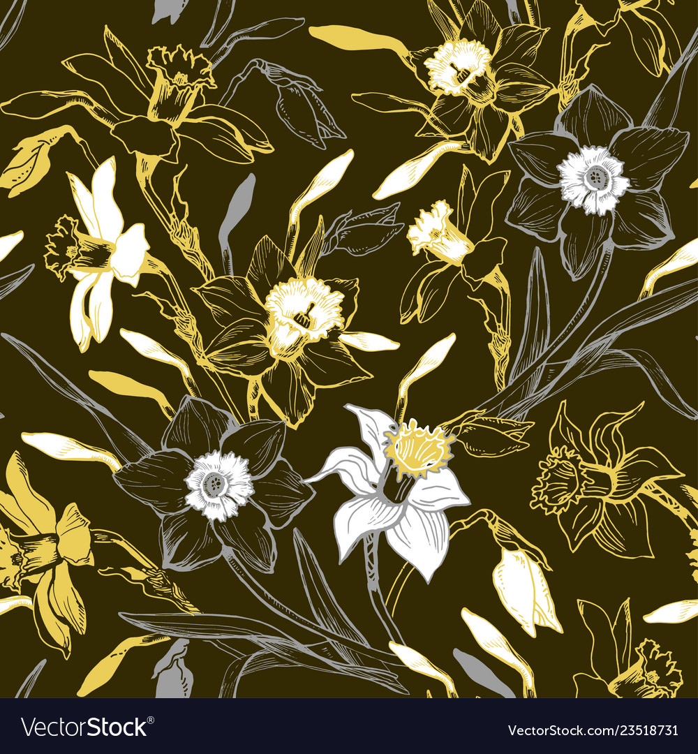 Manual graphic seamless pattern with hand drawn