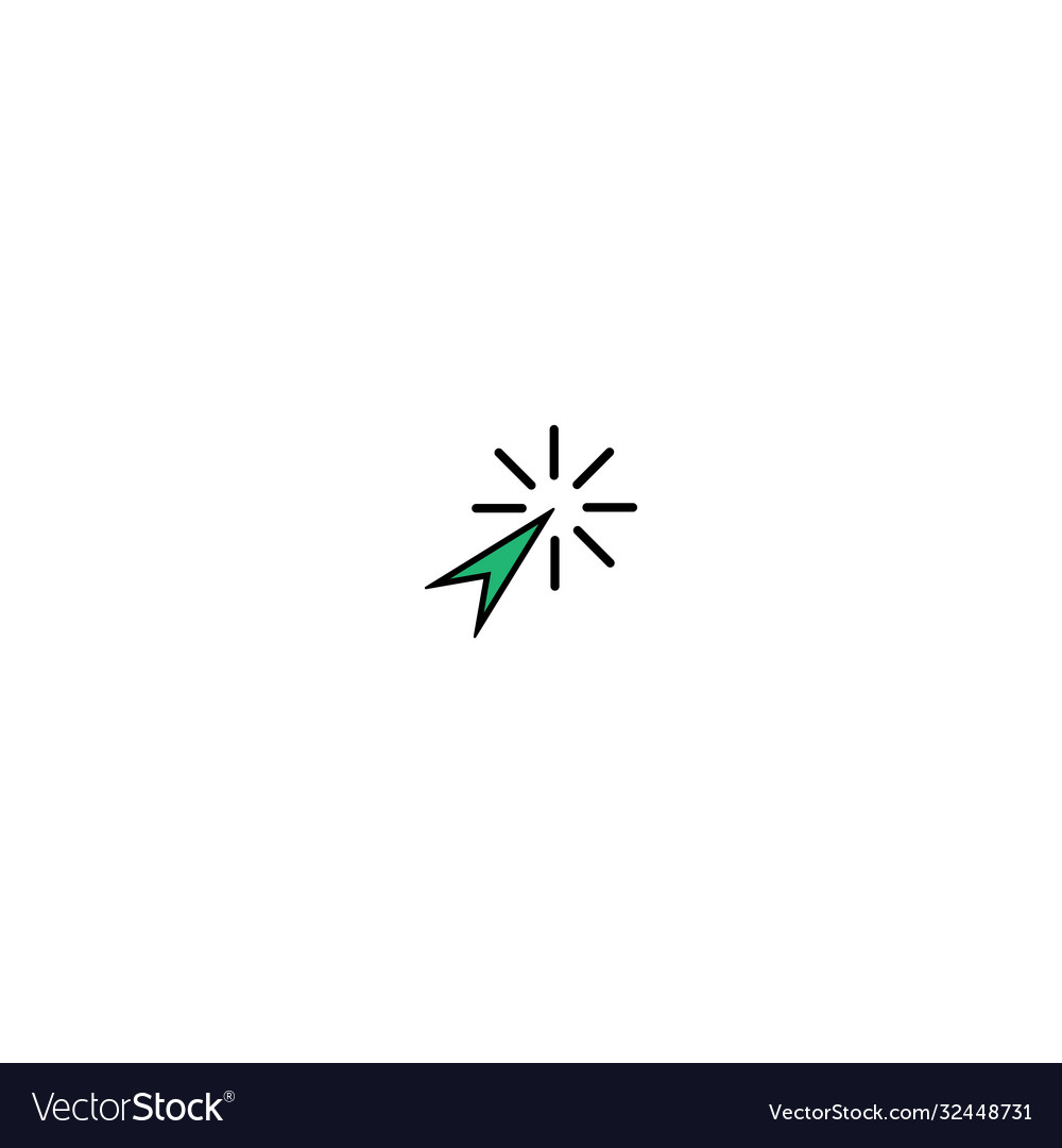 Mouse cursor pointer icon logo