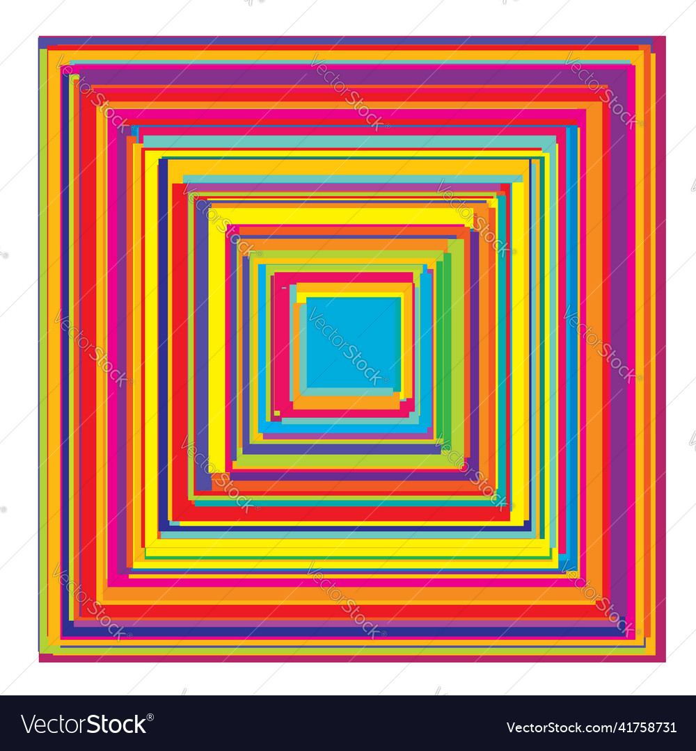 Overlapping random squares abstract colorful