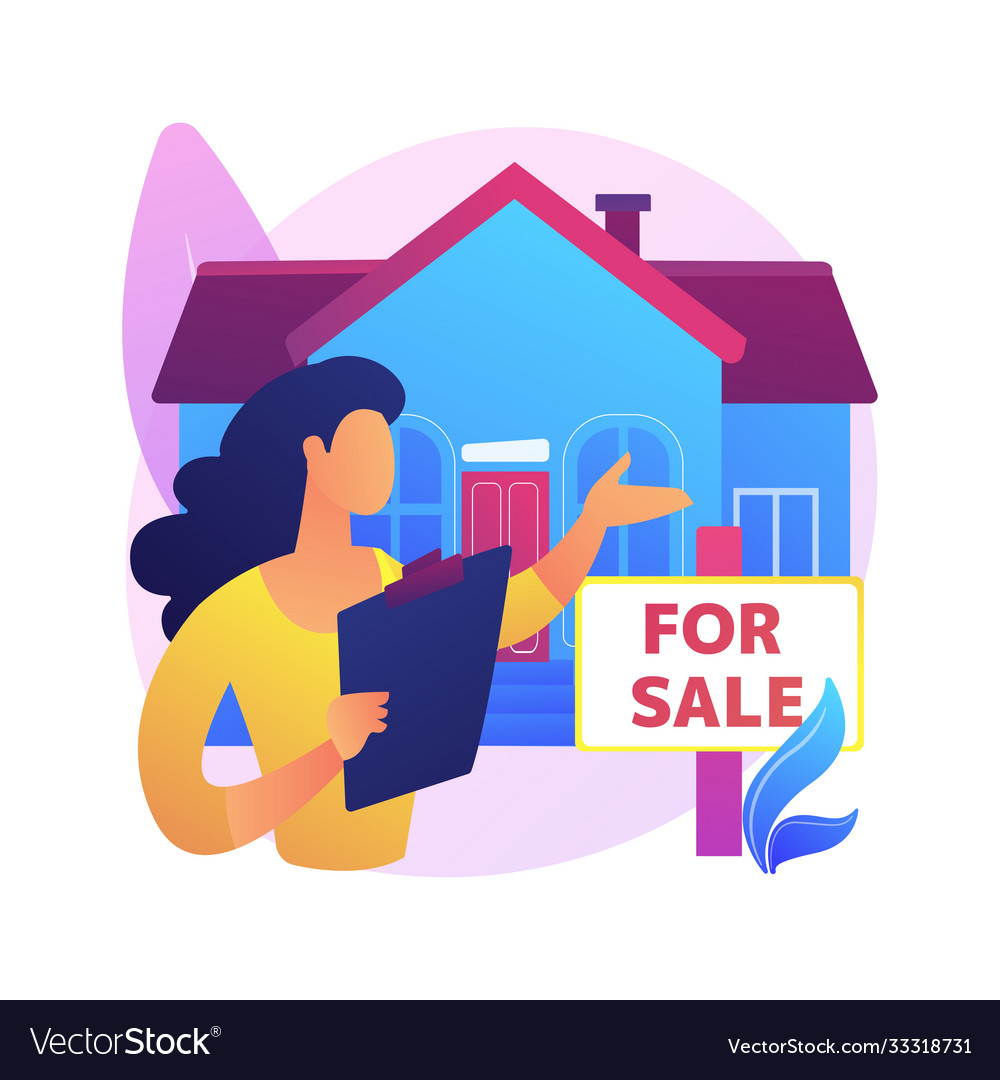 Real Estate Agent Abstract Concept Royalty Free Vector Image