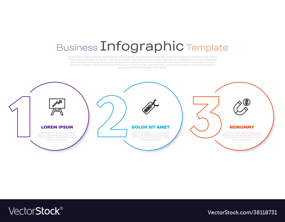 Set line board with graph chart seo optimization vector image Set line board with graph chart seo optimization