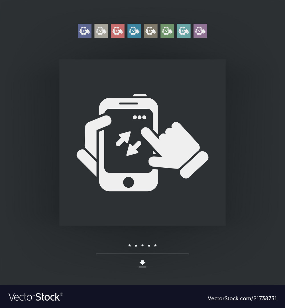 Smartphone icon file transfer