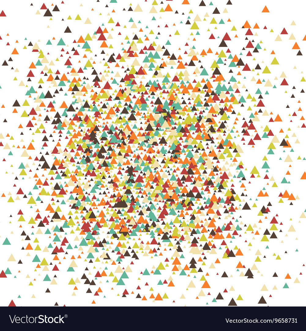 Triangle abstract halftone colour