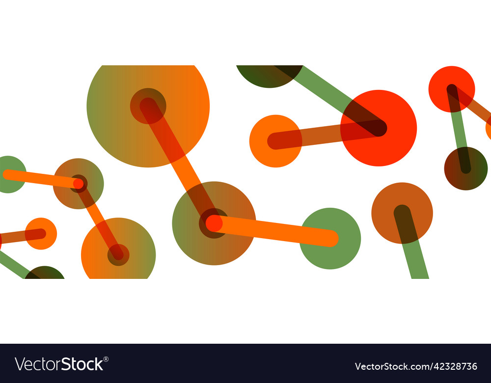 Abstract background round dots connected by lines