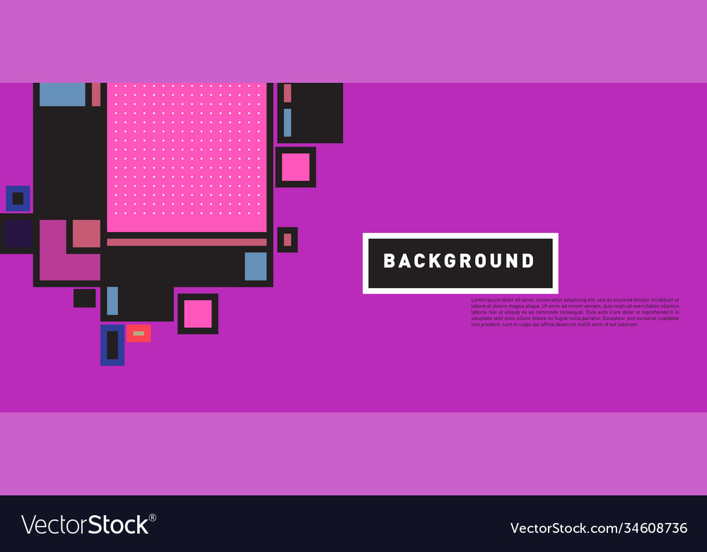 Abstract colorful rectangle background for banner Vector Image Abstract colorful rectangle background for banner