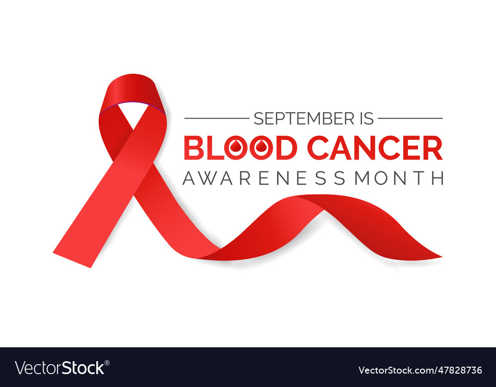 Blood cancer awareness month Royalty Free Vector Image