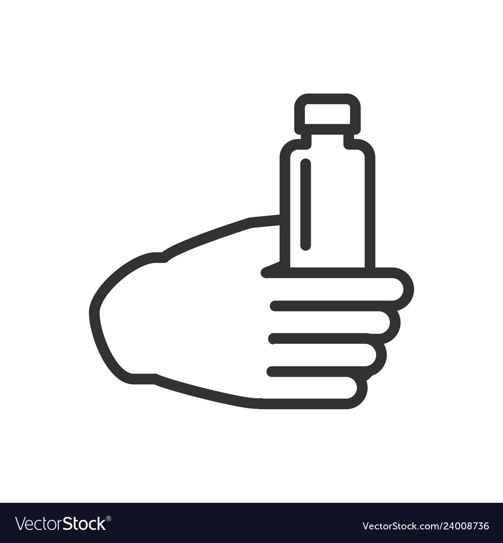 Bottle drink isolated icon