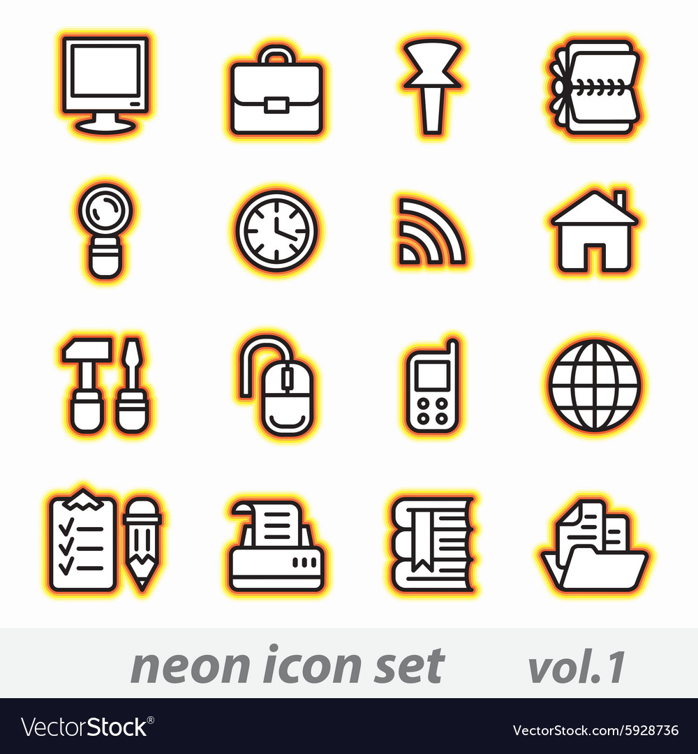 Computer icon set