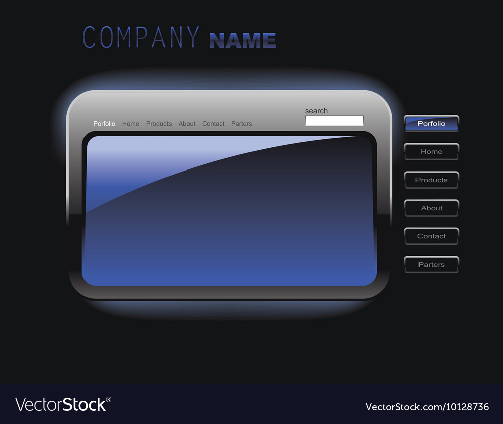 Editable website template