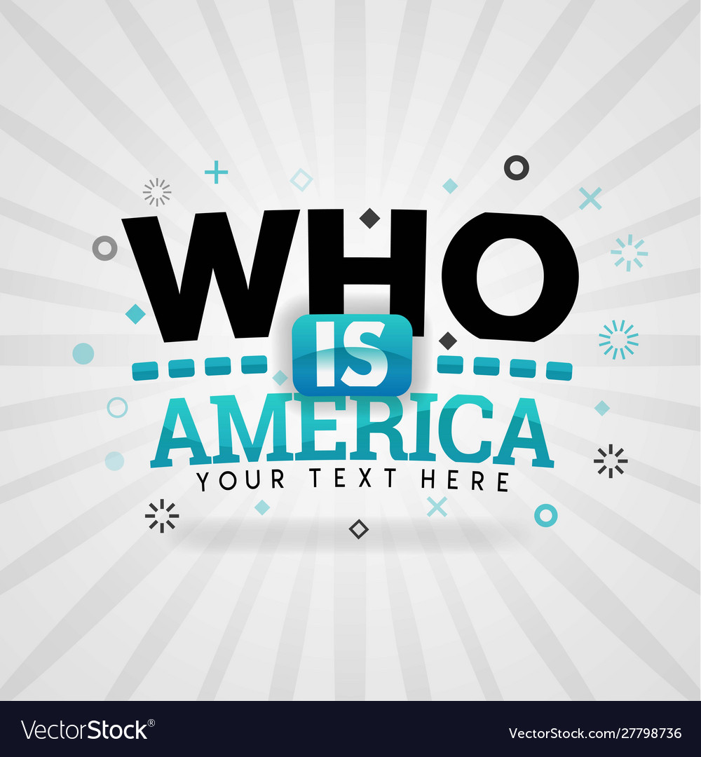 Green logo for who is america food cover app