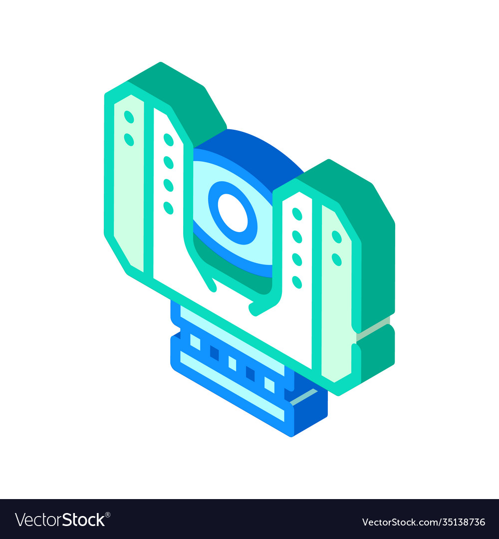 Laser-Scanner-Gerät isometrisches Icon