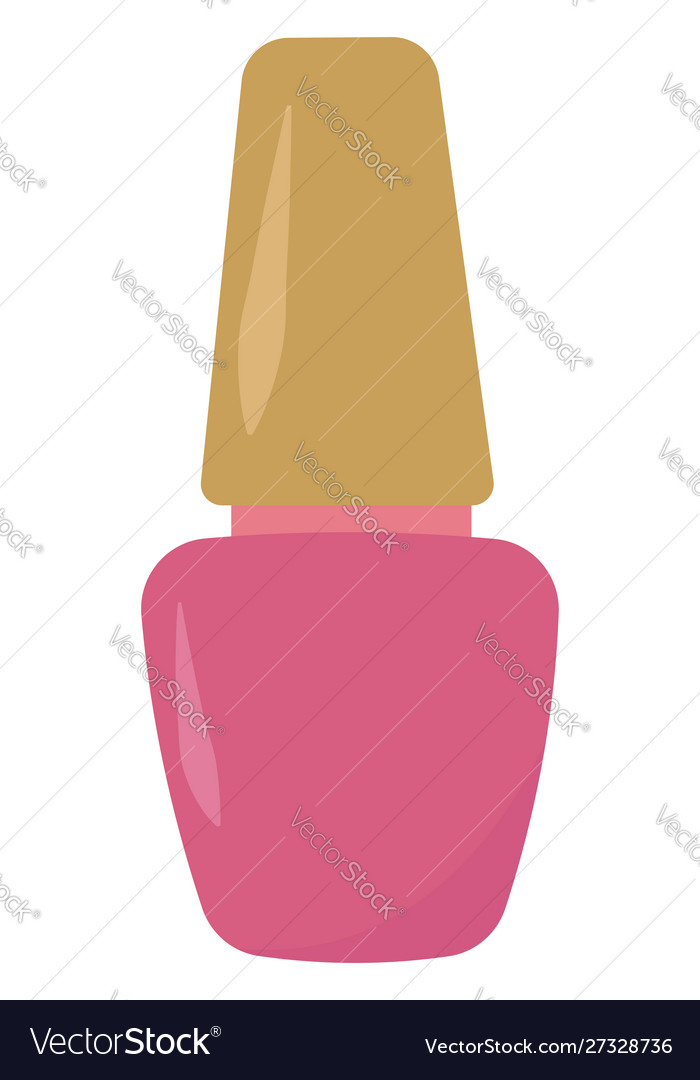 Manicure on white background