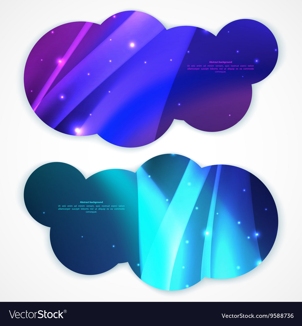 Set of abstract banners