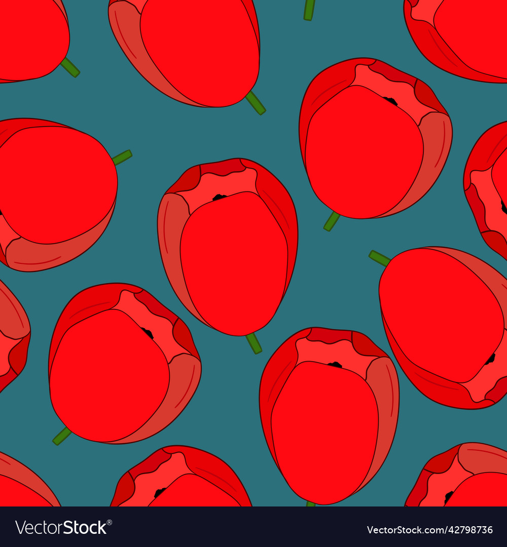 Spring colorful with red Vector Image Spring colorful with red