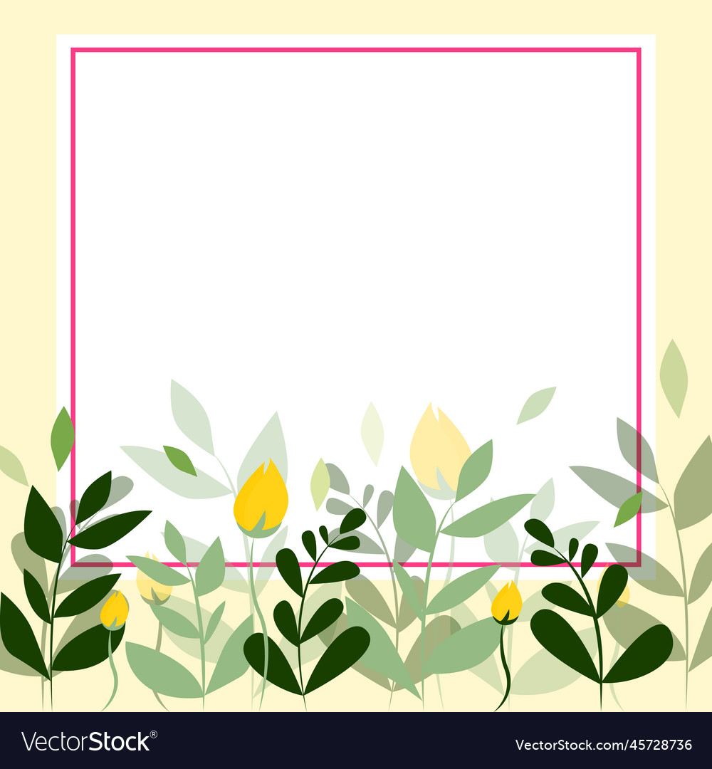 Text frame surrounded with assorted flowers