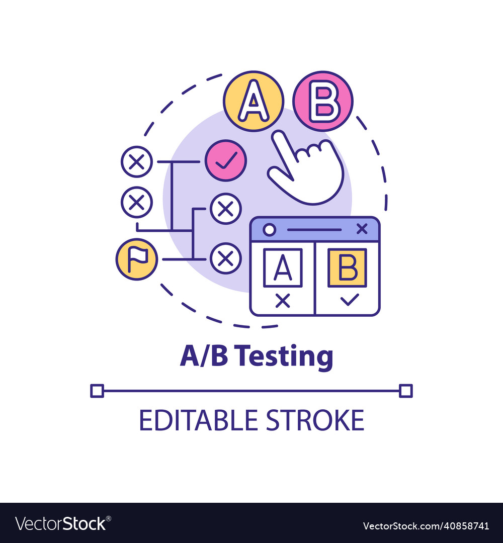 Ab testing concept icon