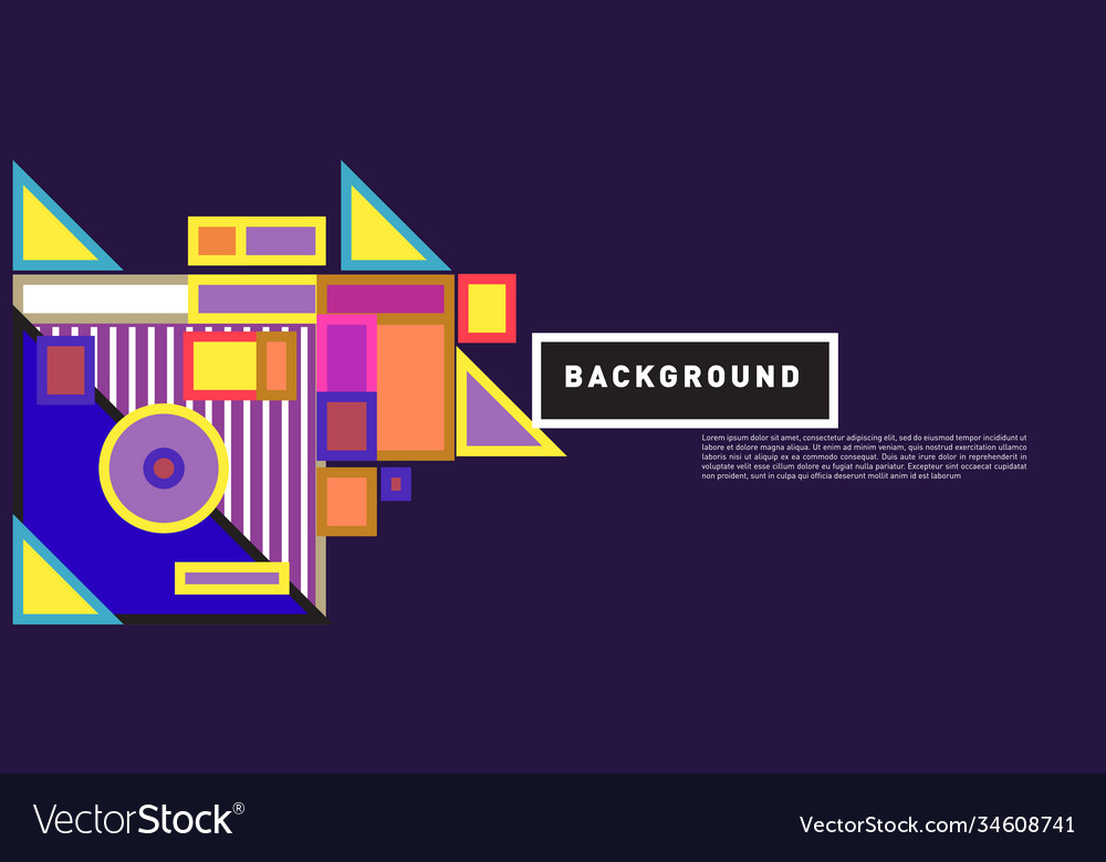 Abstract colorful rectangle background for banner