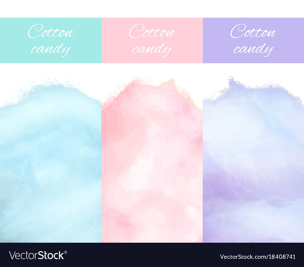 Cherry bilberry and blueberry cotton candy