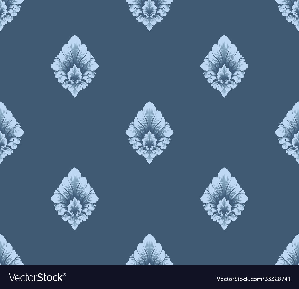 Damask seamless pattern element classical vector image Damask seamless pattern element classical
