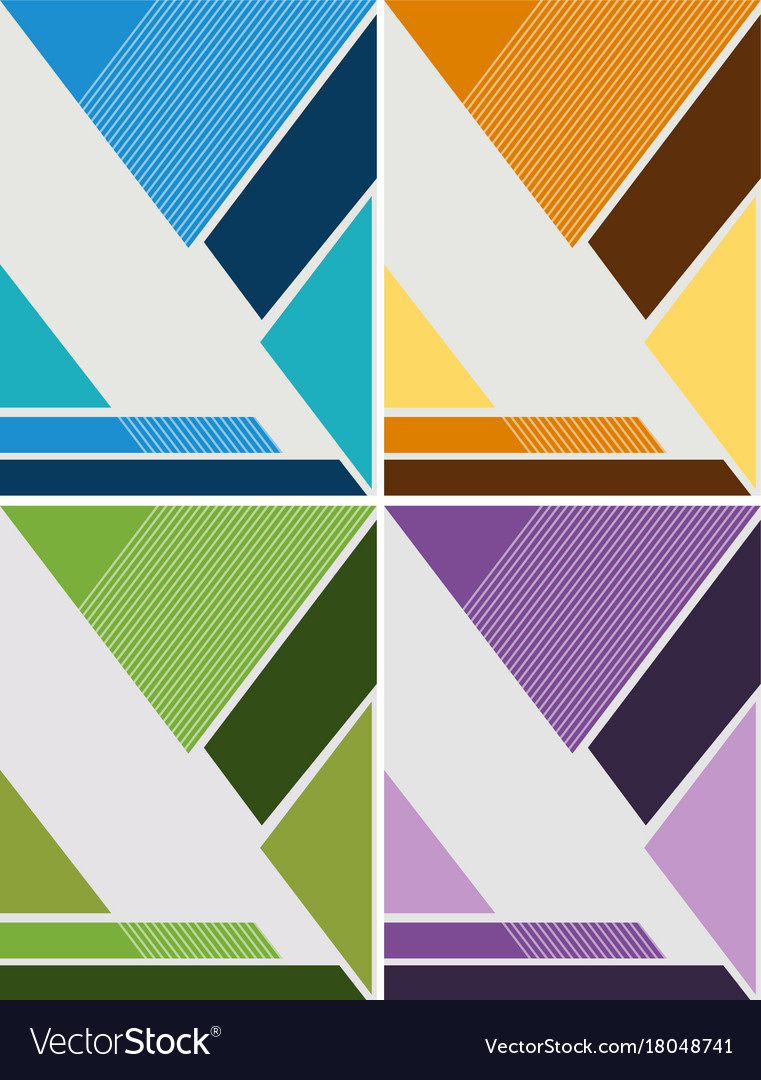 Four background template with different