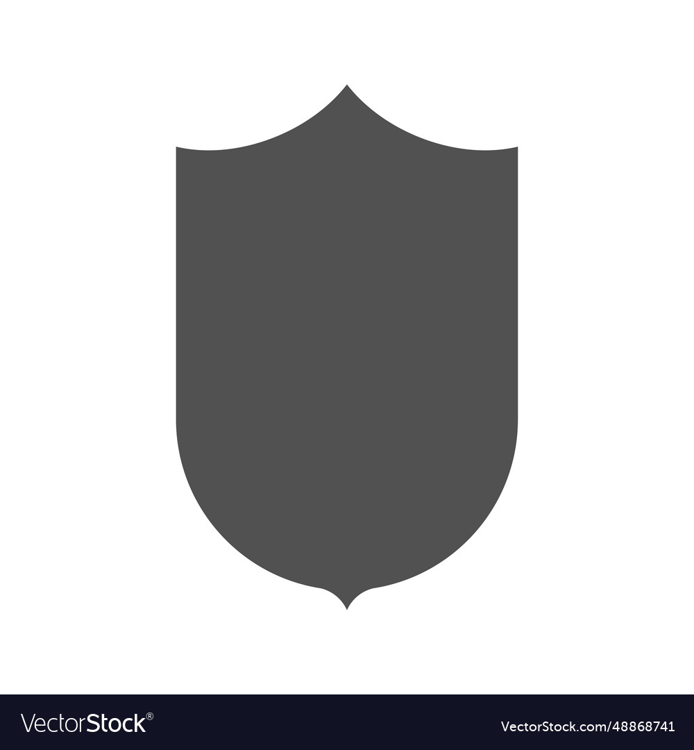 Grey badge shield label