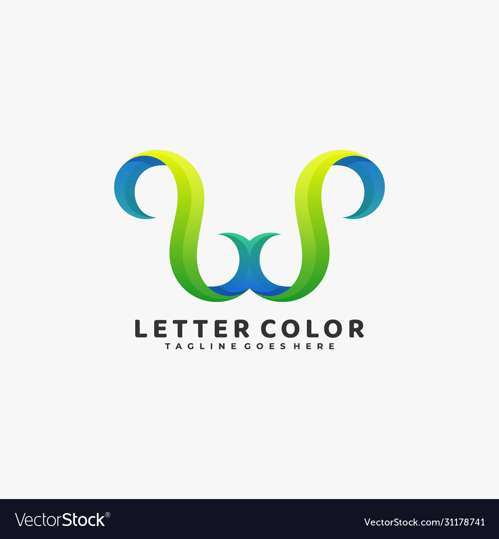 Logo infinity gradient colorful style