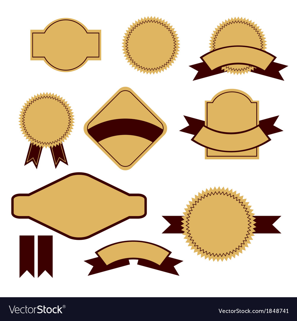 Retro design label set