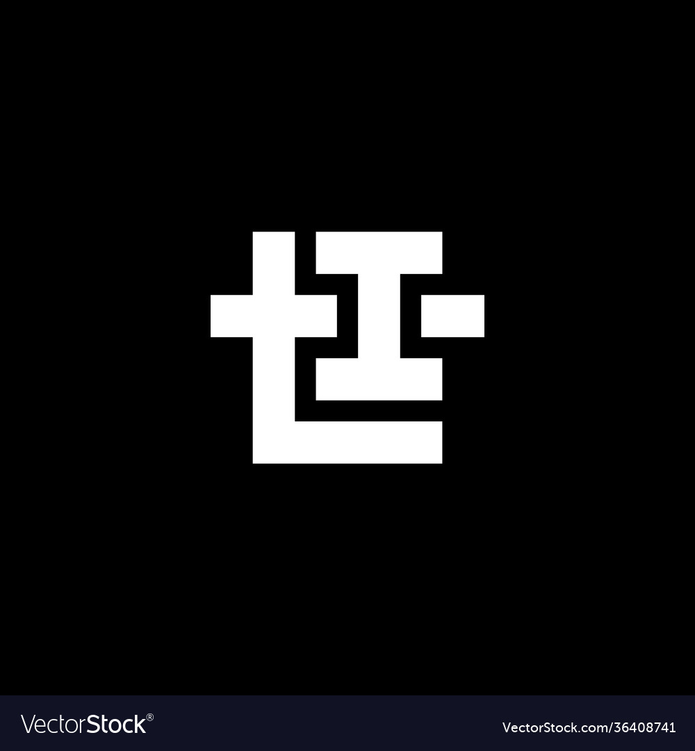 Ti or t1 - design element icon monogram