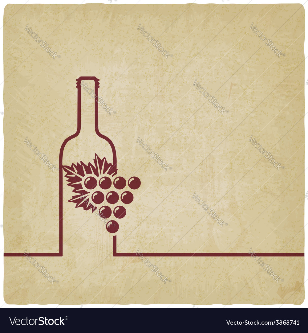 Vintage Wine Menu Background