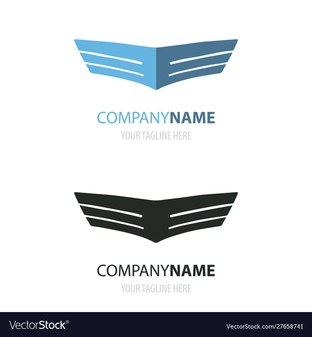 Wings logo template