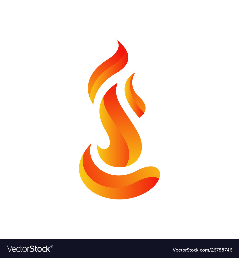 3d fire flames logo design symbol icons in white