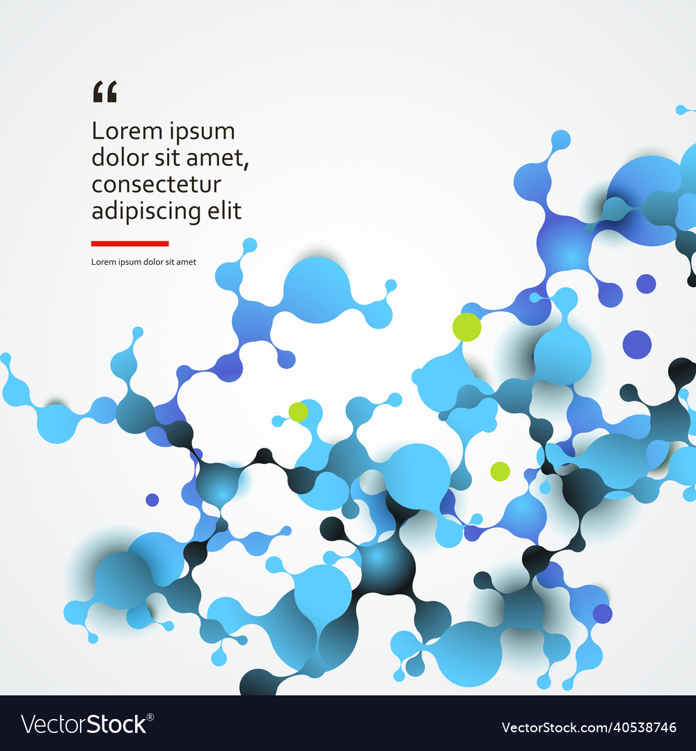 Abstract molecules structure with connect vector image Abstract molecules structure with connect