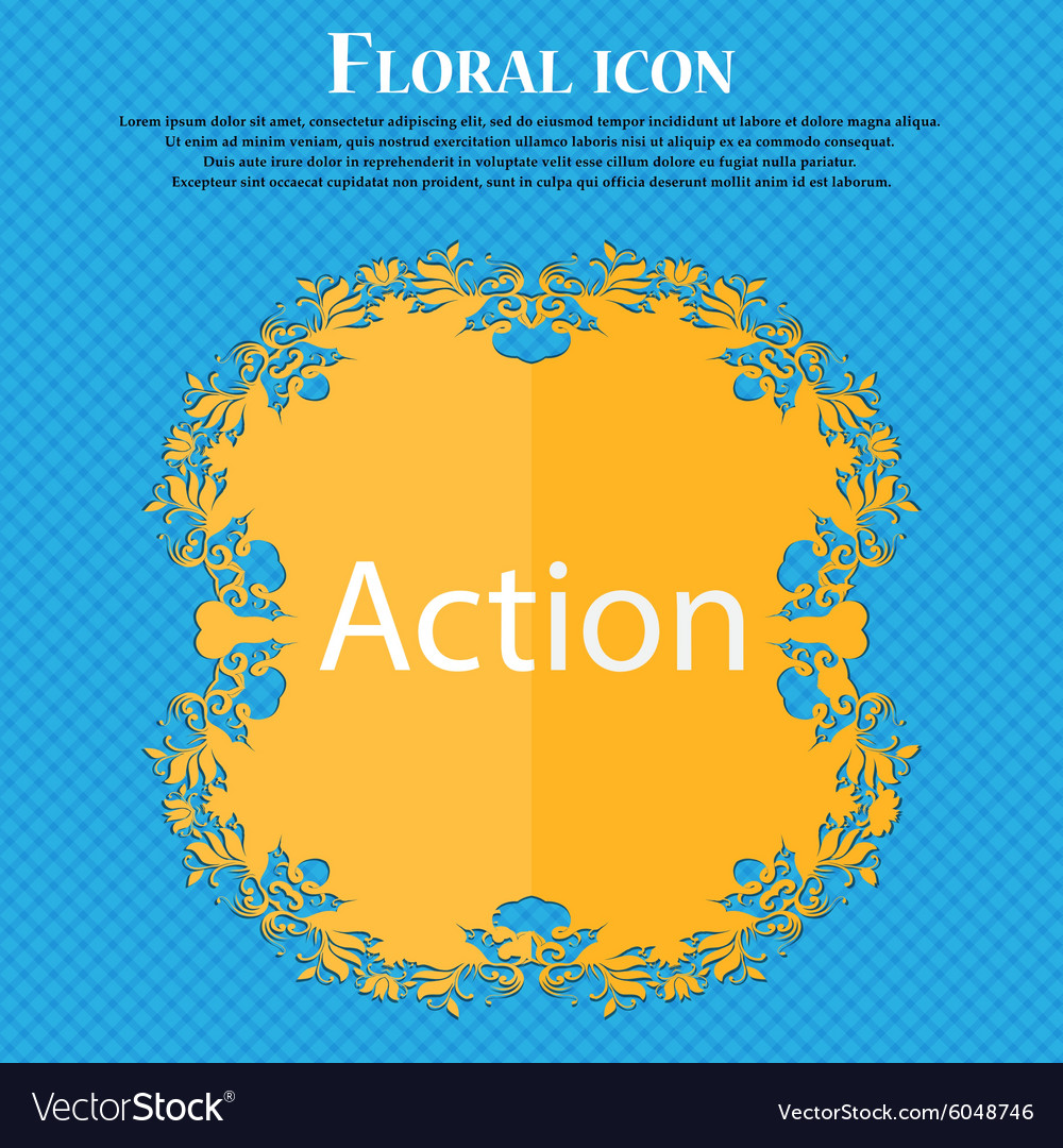 Action sign icon motivation button with arrow