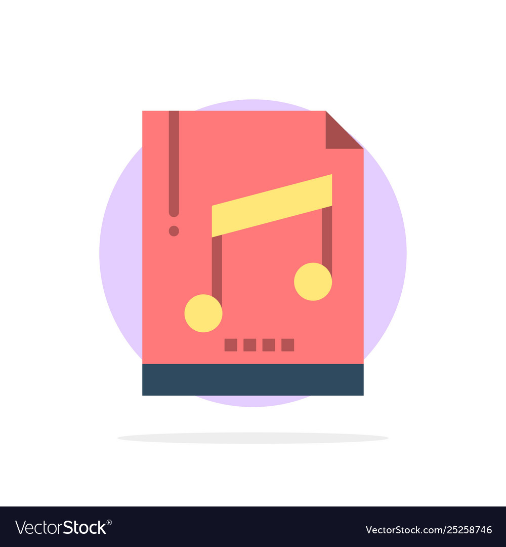 Audio computer file mp3 sample abstract circle Vector Image Audio computer file mp3 sample abstract circle