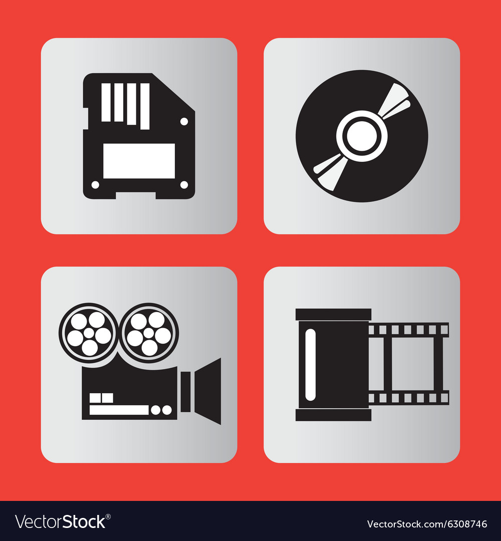 Cinema icons design