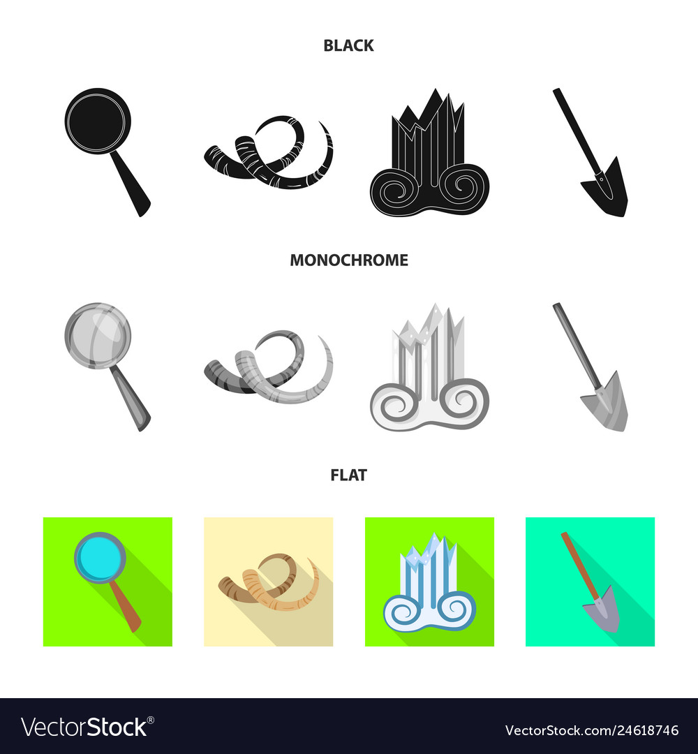 Design of story and items icon collection