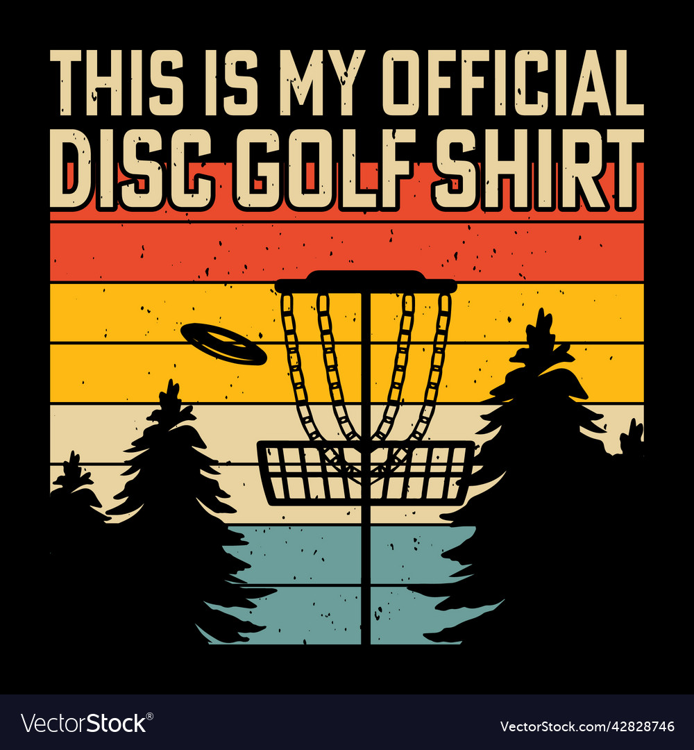 Lustiges Retro Vintage Disc Golf T-Shirt Design