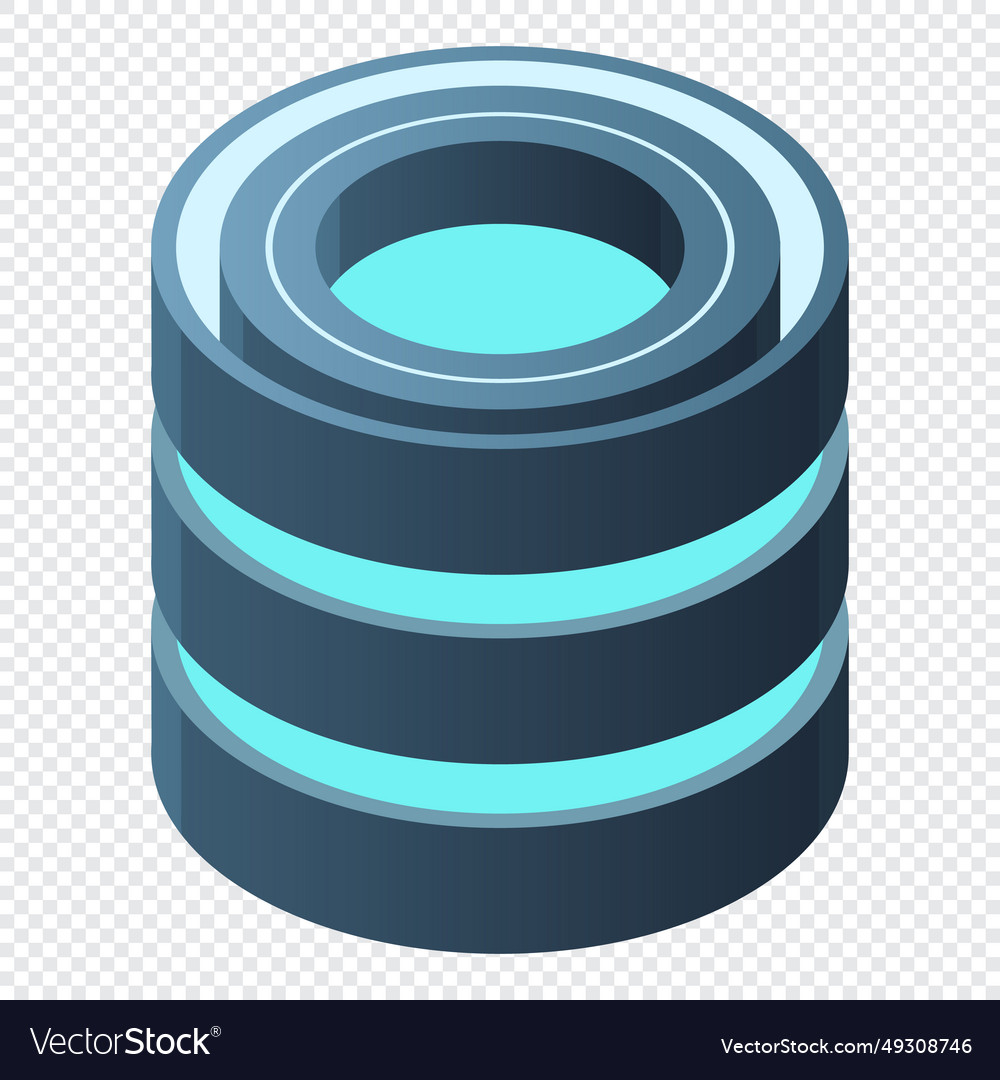 Isometrische Cloud-Datenbank Computing und Datei vector image Isometrische Cloud-Datenbank Computing und Datei