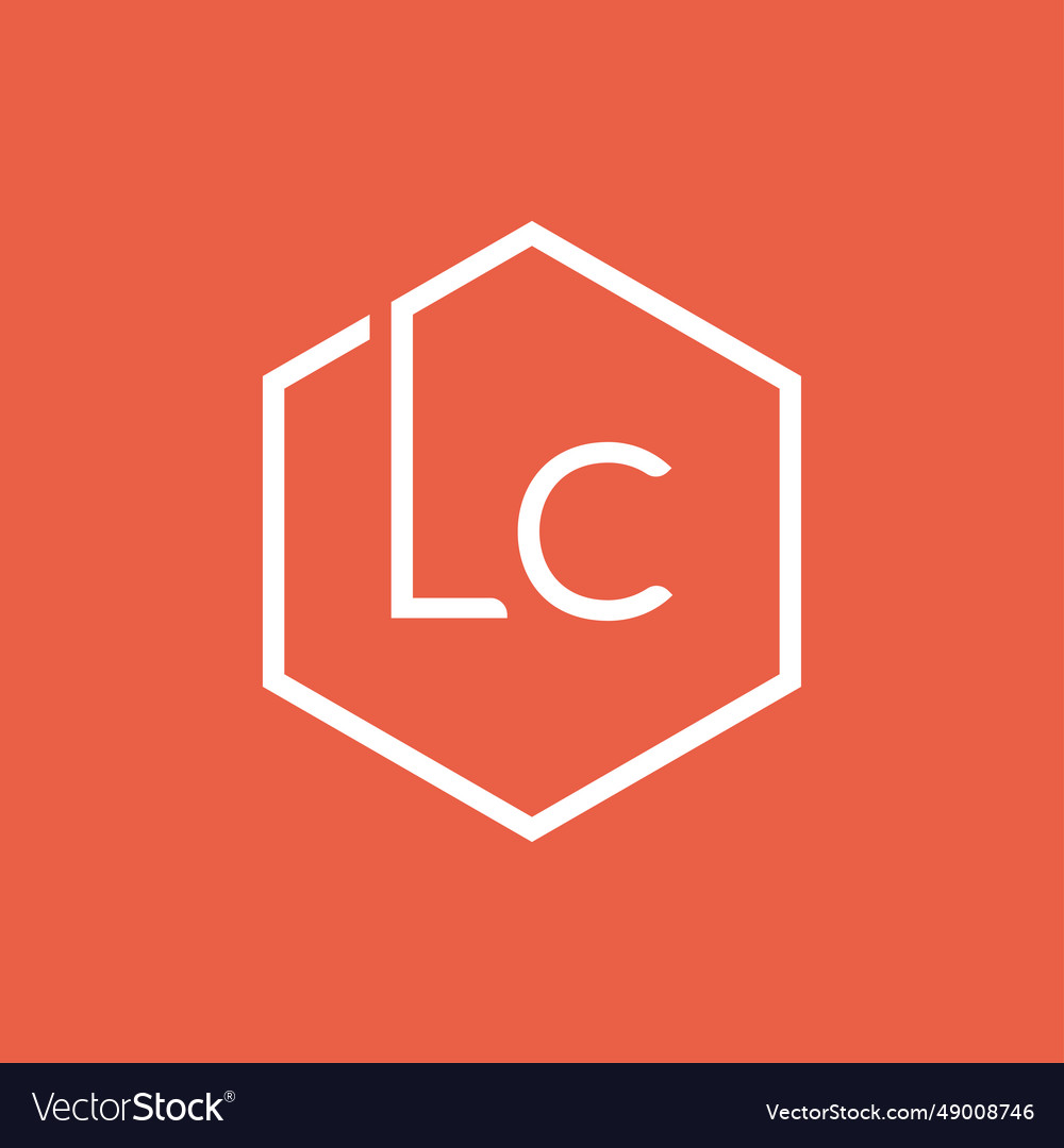 LC Initial Hexagon Logo