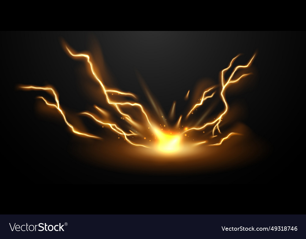 Lightning light effect background realistic flash