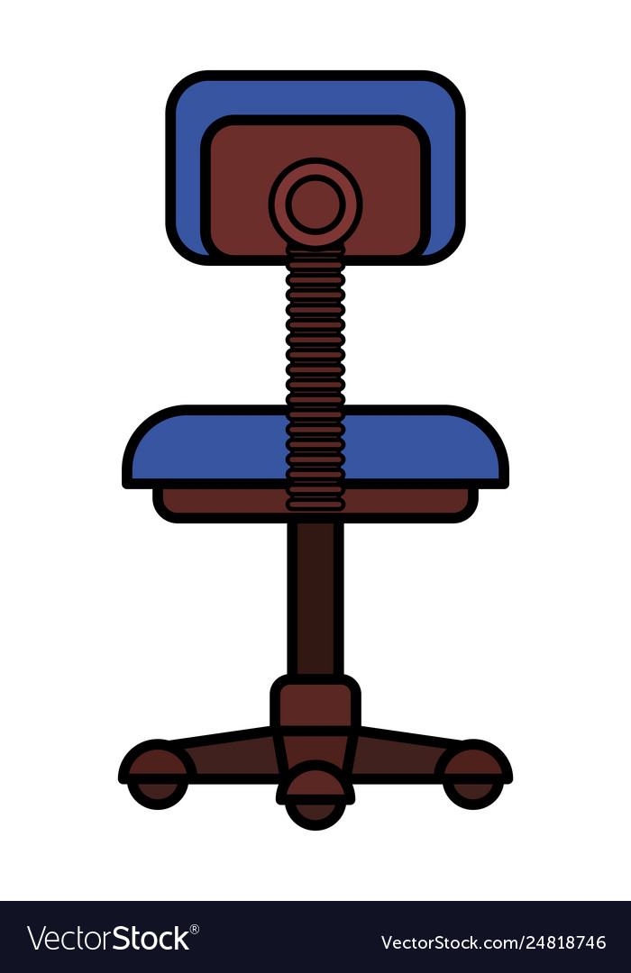 Office chair isolated icon