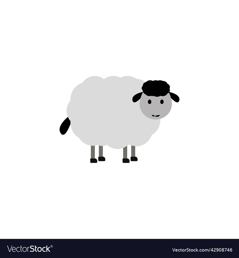 Sheep element design vector image Sheep element design