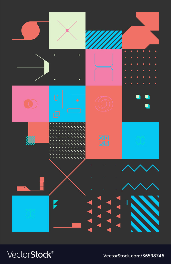Technology abstract pattern design vector image Technology abstract pattern design