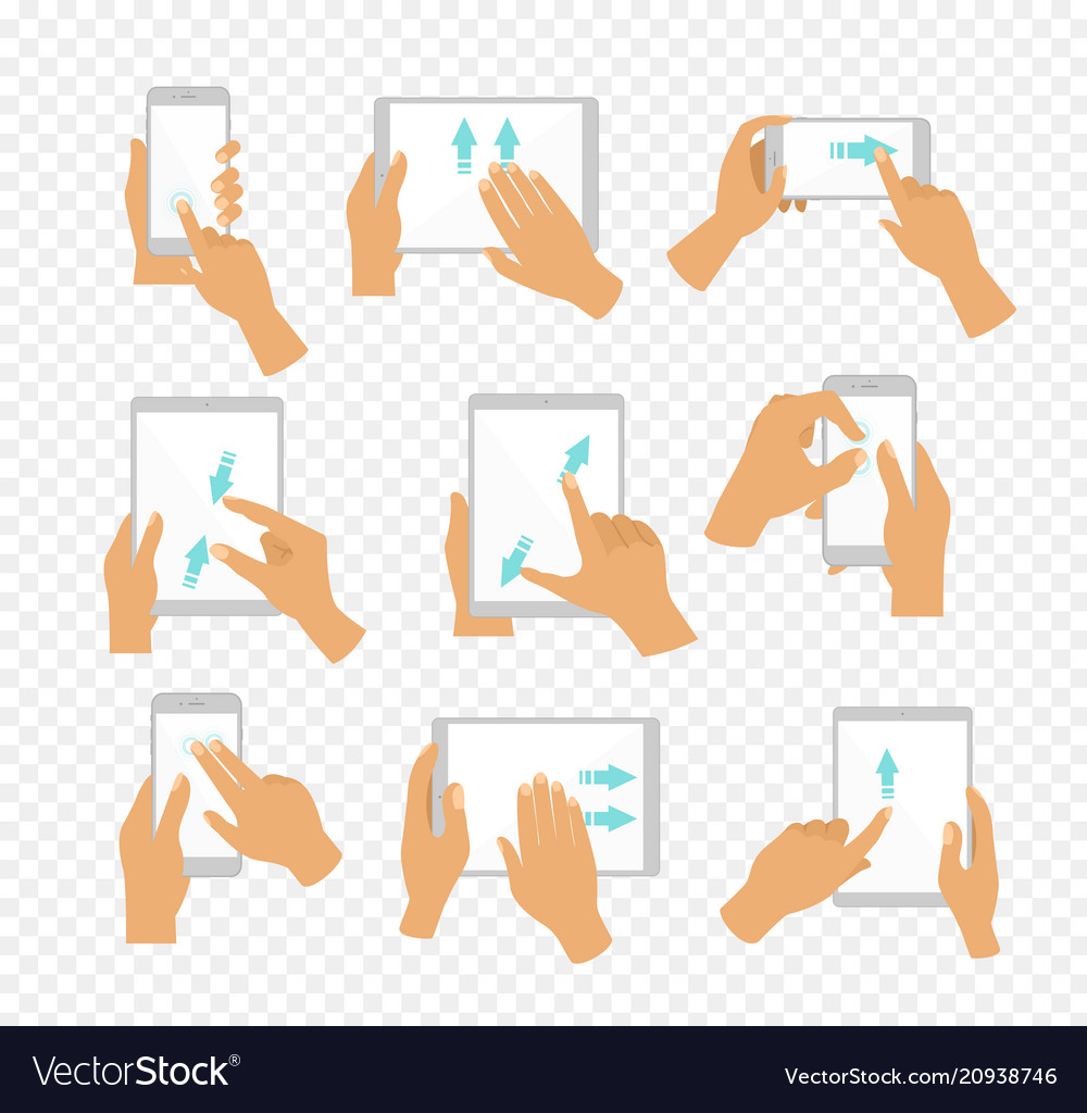 Touchscreen Gestures Icons