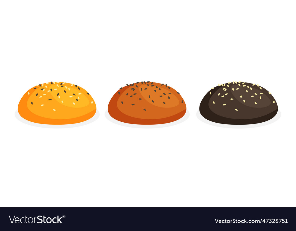 Burger empty bun set