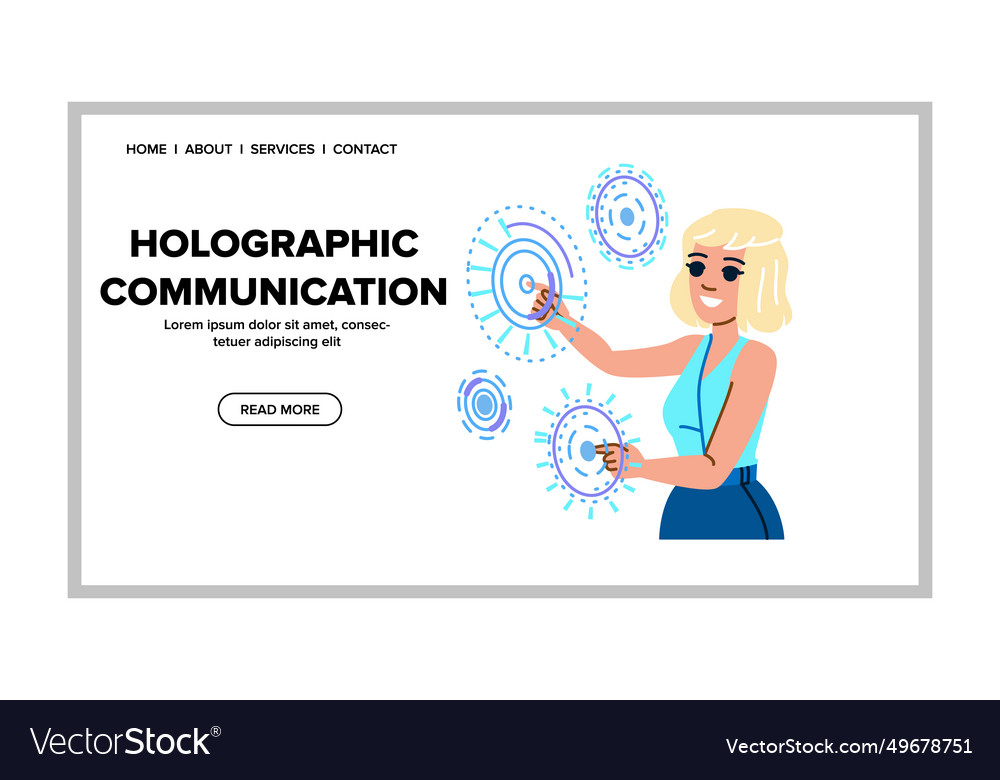 Business holographic communication