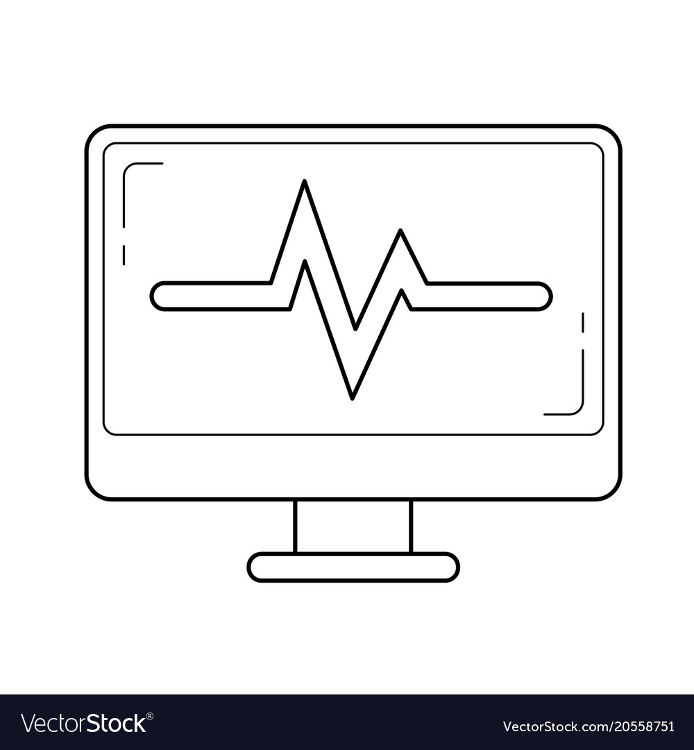 Data analysis line icon