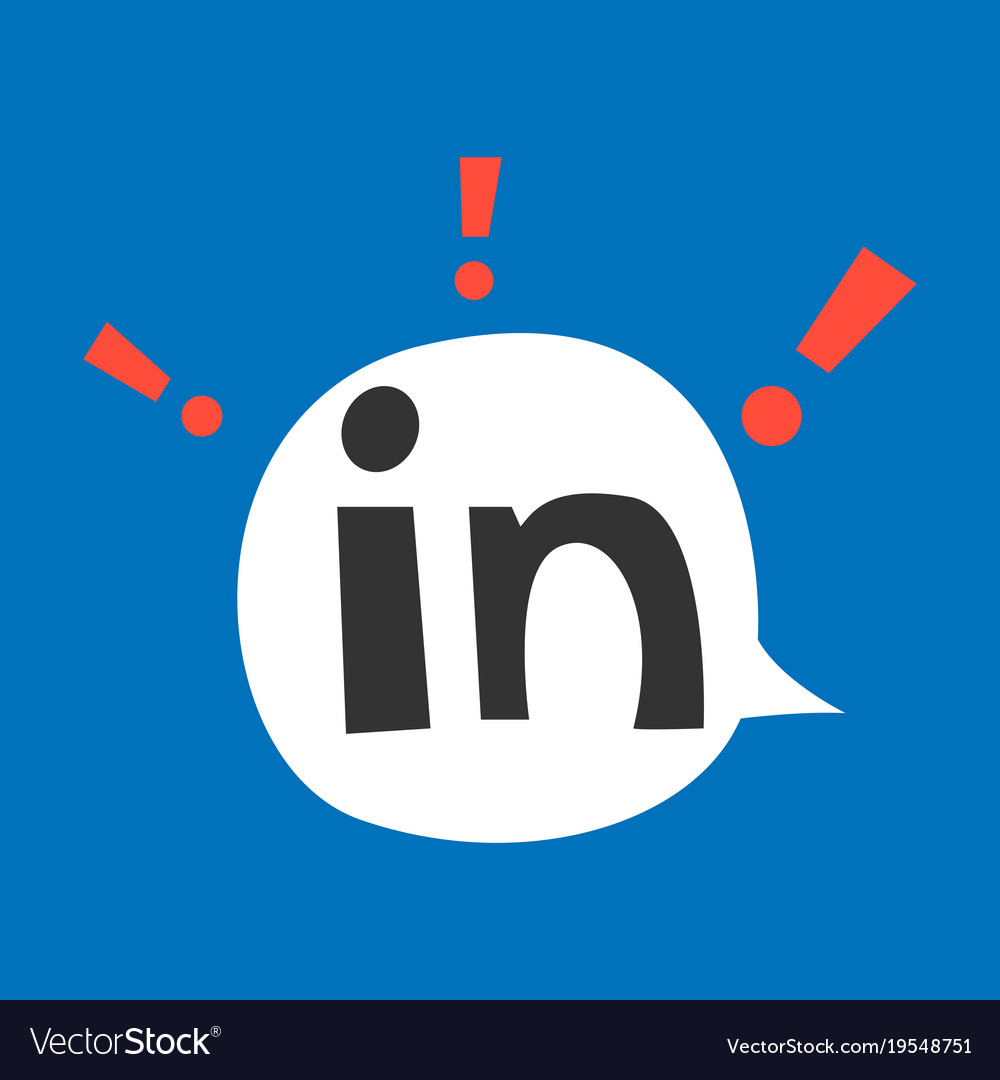 Flat linkedin color icon glossy app logo